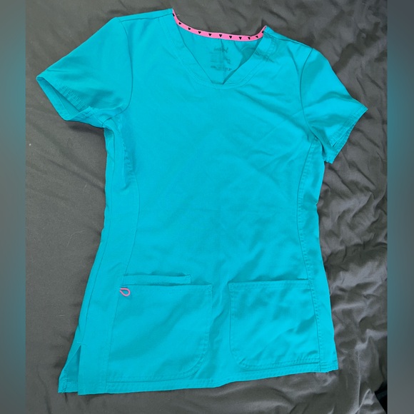 Set of Turquoise HeartSoul Scrubs - Picture 2 of 3